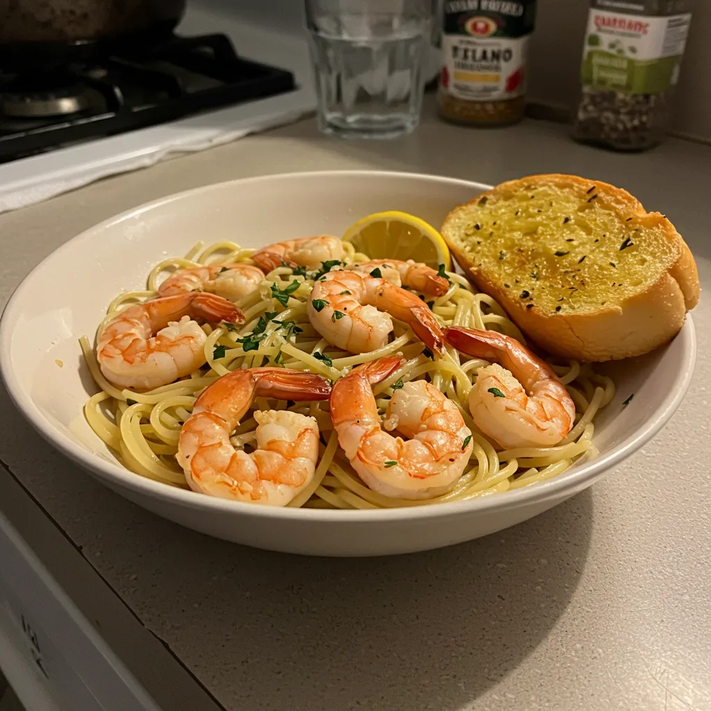 Shrimp Scampi Bowls with Garlic Bread: Ultimate Coastal Dining Perfection